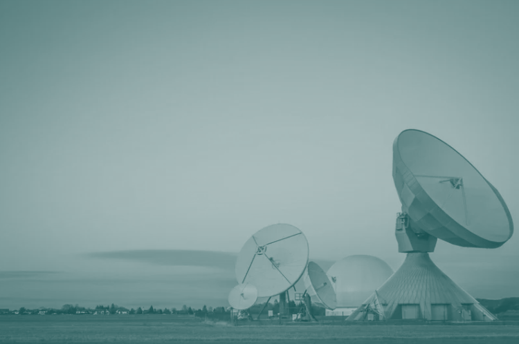 Satellite base stations dishes